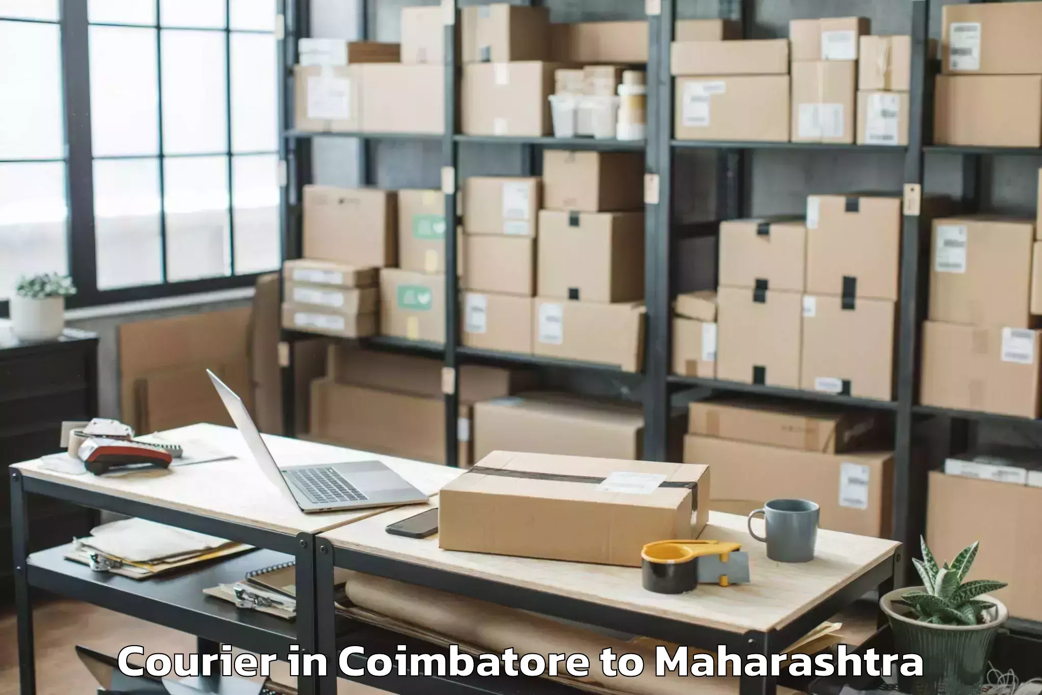 Hassle-Free Coimbatore to Bhiwapur Courier